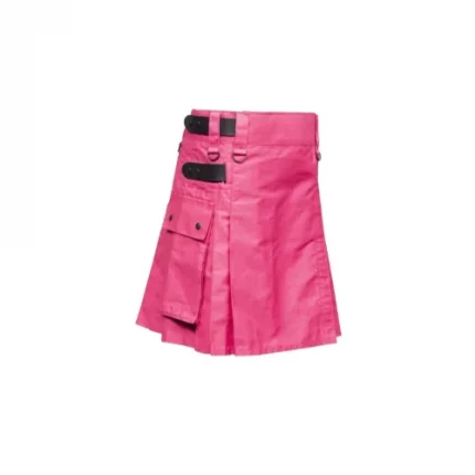 womens-pink utility-kilt