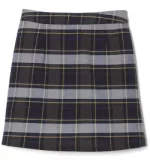 Classic Kids' Blue and Grey Tartan Kilt Back Side