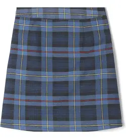 Classic Kids' Blue Tartan Kilt Back Side