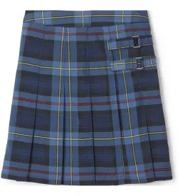 Classic Kids' Blue Tartan Kilt Front Side