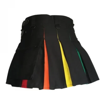 womens modern rainbow kilt