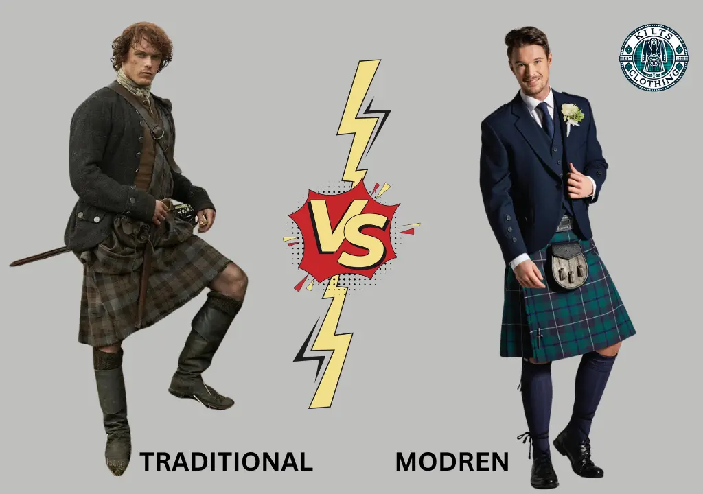 traditional vs modren kilts