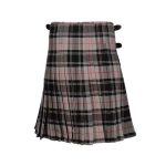 Refined Clan Moffat Tartan Kilt in Grey, Black, and Red Plaid - Image 2