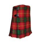 Traditional Kirk Tartan Kilt in Vibrant Red and Green Plaid - Image 2
