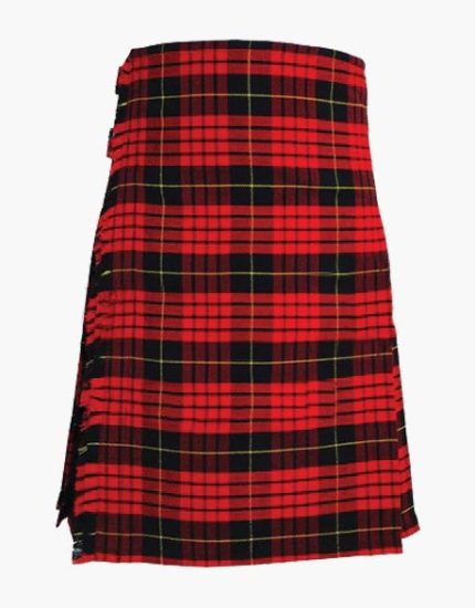 Bold McQueen Tartan Kilt in Red and Black Plaid Design