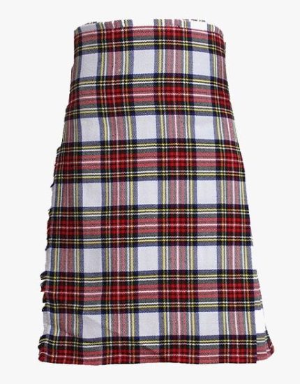 Classic Dress Stewart Tartan Kilt with Traditional Pleated Design