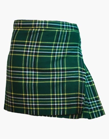 Women’s Irish National Tartan Mini Kilt