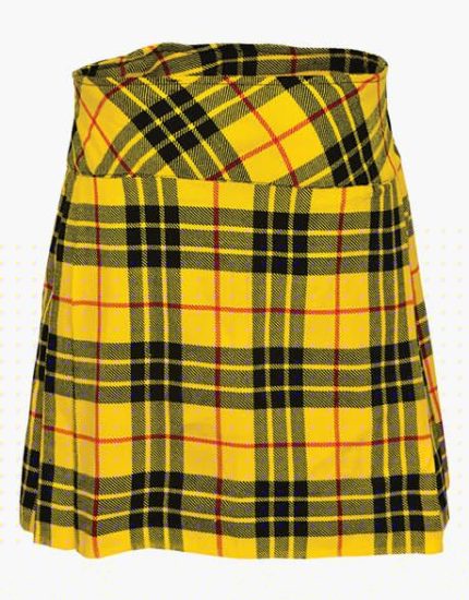 Women’s MacLeod of Lewis Tartan Mini Kilt with Buckle Straps