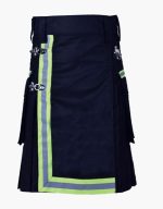 Men's Navy Blue Firefighter Kilt