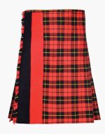 Men’s Wallace Tartan Hybrid Kilt with Red and Black Cotton Design